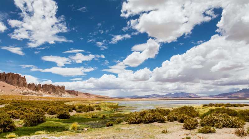 the Tara salt flat in the Atacama Desert - jigsaw puzzle