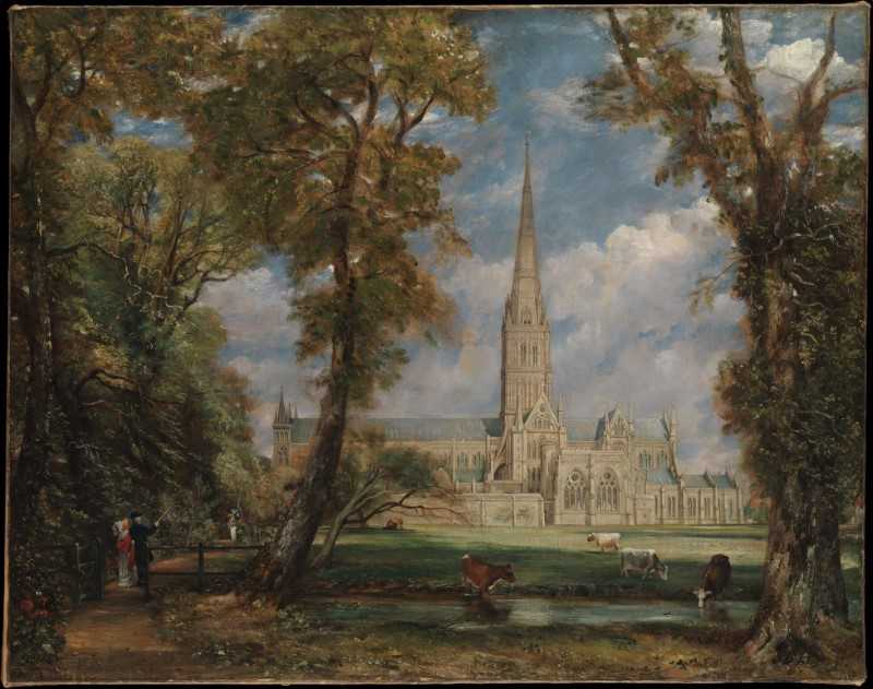 Salisbury Cathedral from the Bishop's Grounds - jigsaw puzzle