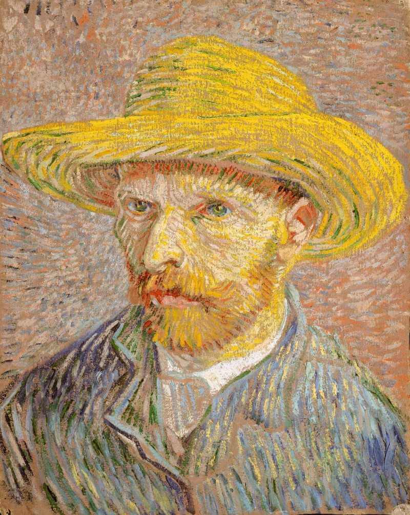 Self-Portrait with a Straw Hat - jigsaw puzzle