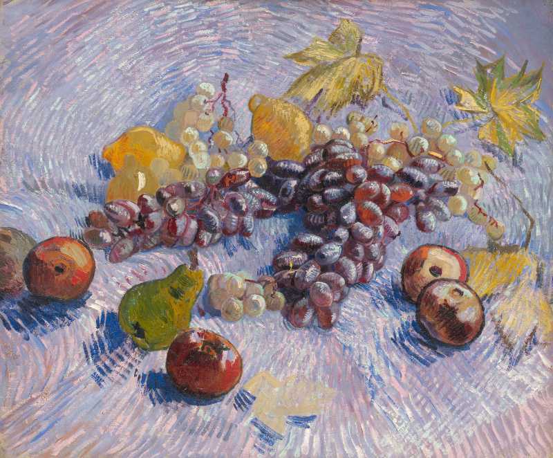 grapes lemons pears and apples - jigsaw puzzle