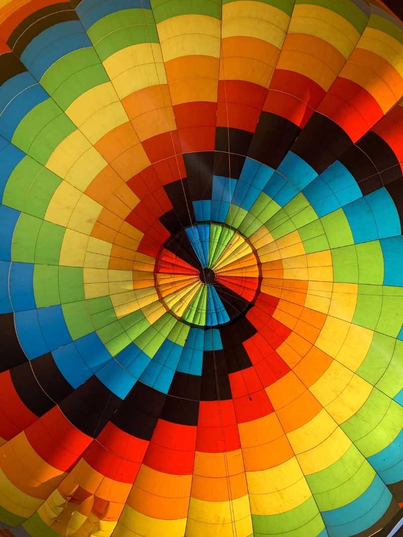 Inside of a hot air balloon - jigsaw puzzle