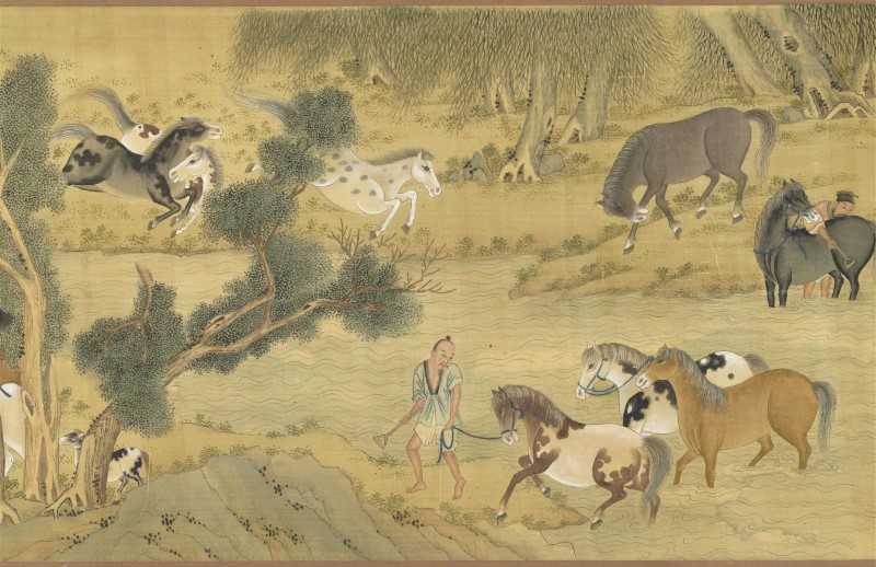 Yuan people's painting of a hundred horses - jigsaw puzzle