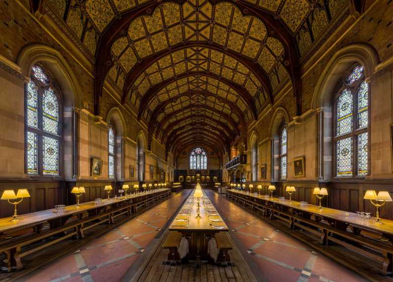 Keble College Dining Hall in Oxford - jigsaw puzzle