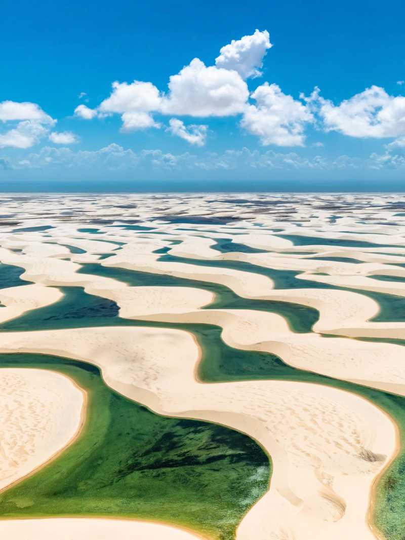 Fresh water collecting in the valleys between sand dunes jigsaw puzzle Fresh water collecting in the valleys between sand dunes jigsaw puzzle