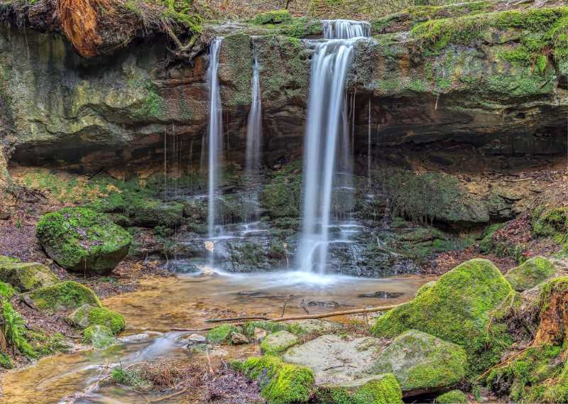 Pfersag waterfall - jigsaw puzzle