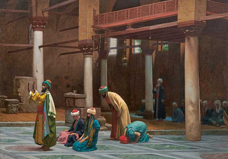 prayers in the mosque - jigsaw puzzle