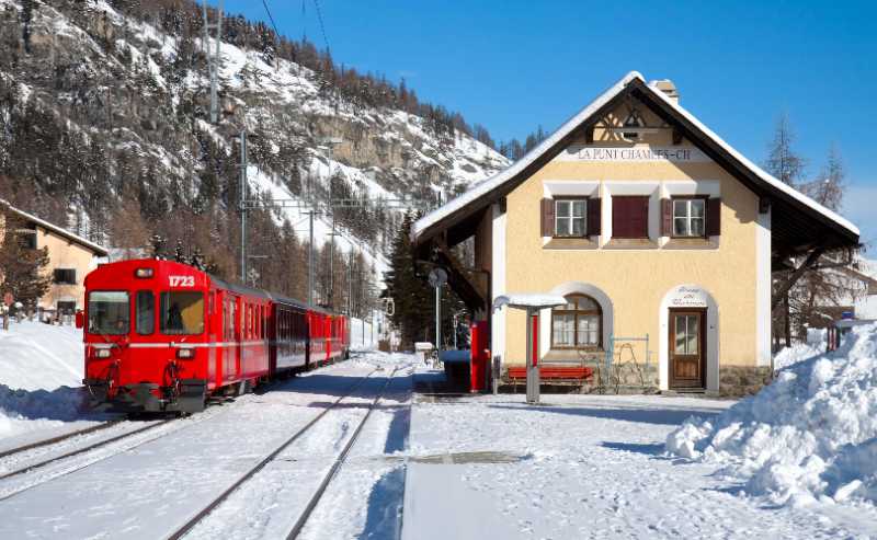 Rhaetian Railway push-pull train - jigsaw puzzle