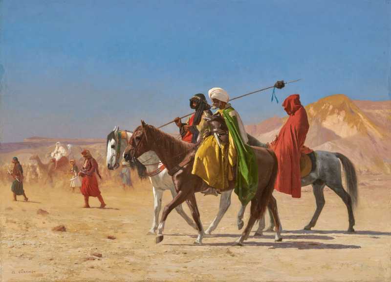 riders crossing the desert - jigsaw puzzle