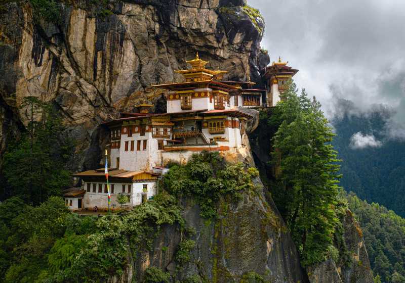 a mountain with a building on top of it, Tiger's Nest - jigsaw puzzle