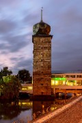 Water tower at night - jigsaw puzzle