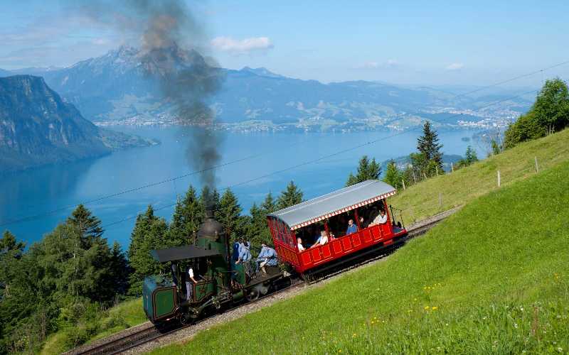 
Locomotive no. 7 of the Vitznau-Rigi-Bahn - jigsaw puzzle