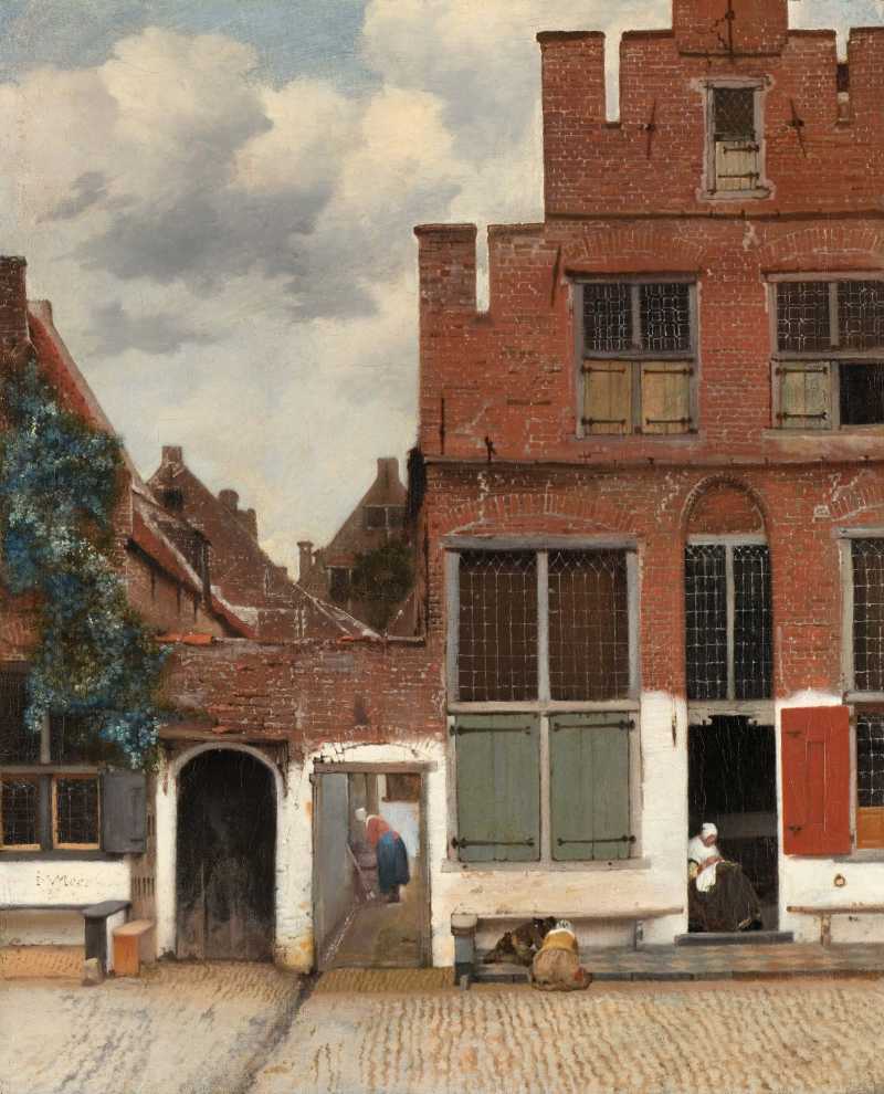 view of houses in delft - jigsaw puzzle