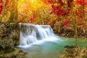 Waterfall in Kanchanaburi National Park Thailand - jigsaw puzzle