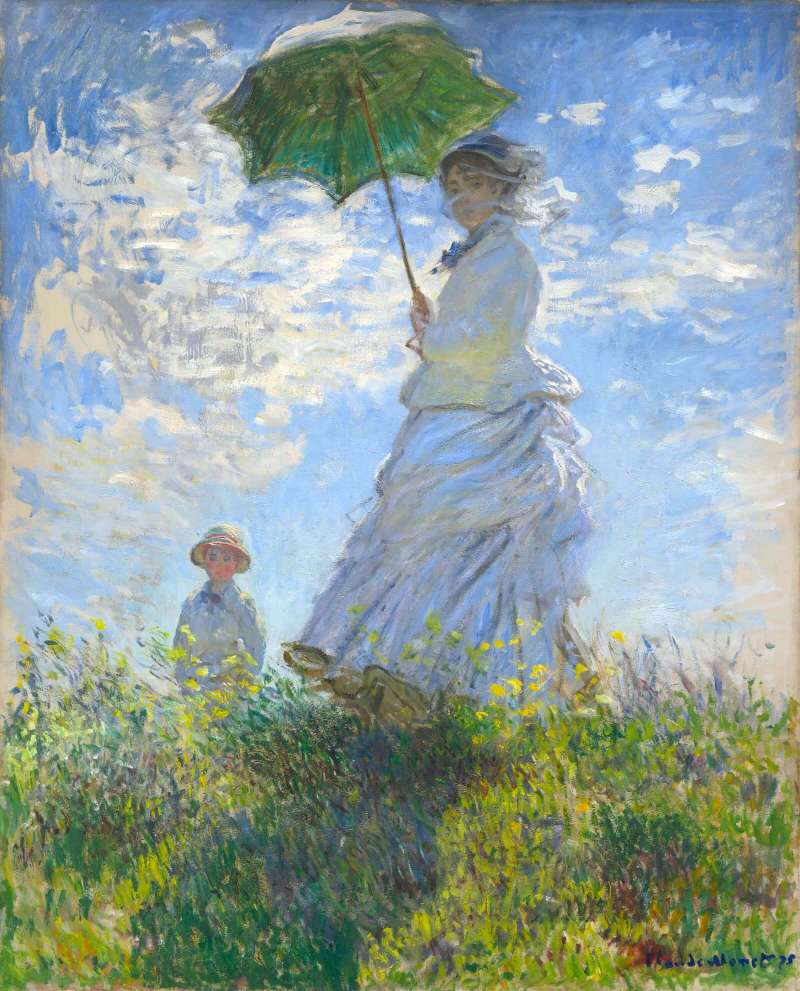 woman with a parasol - jigsaw puzzle