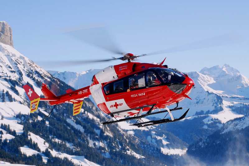 Swiss rescue helicopter - jigsaw puzzle