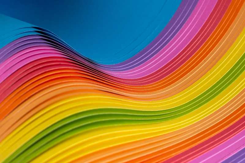 abstract rainbow pattern lines - jigsaw puzzle