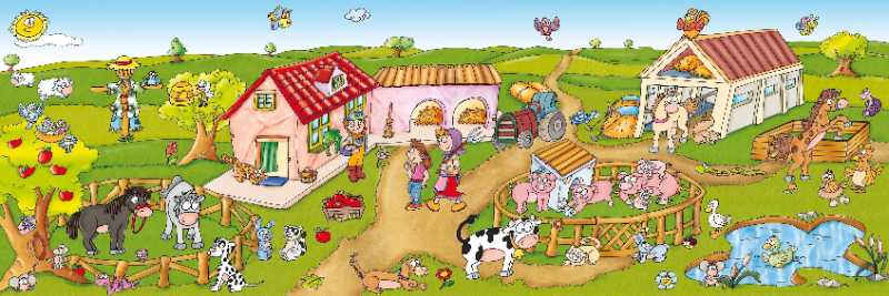 agriculture animals livestock lawn farm - jigsaw puzzle