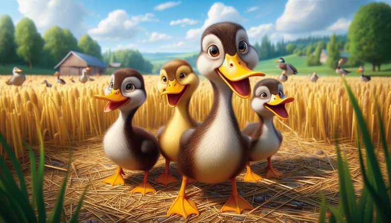 ai generated duck ducklings cartoon - jigsaw puzzle