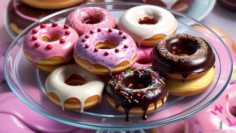 ai generated donuts doughnuts sweet - jigsaw puzzle