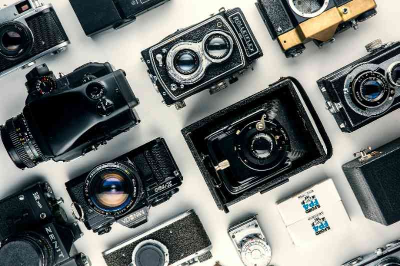 assorted black and gray cameras - jigsaw puzzle