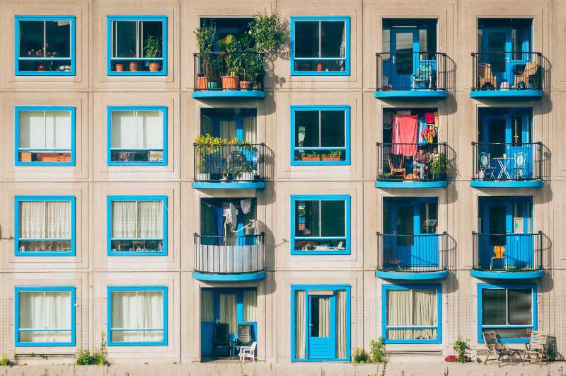 apartments architecture balconies - jigsaw puzzle