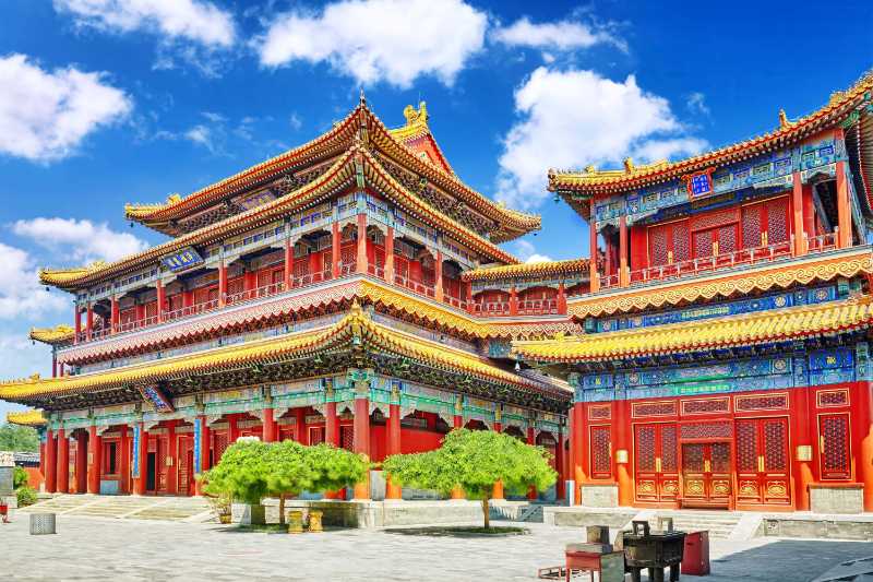 雍和宮ラマ寺の美しい景色