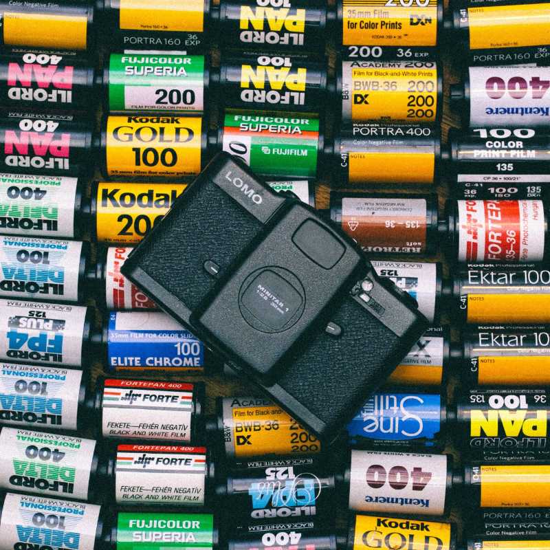 Black lomo film camera
