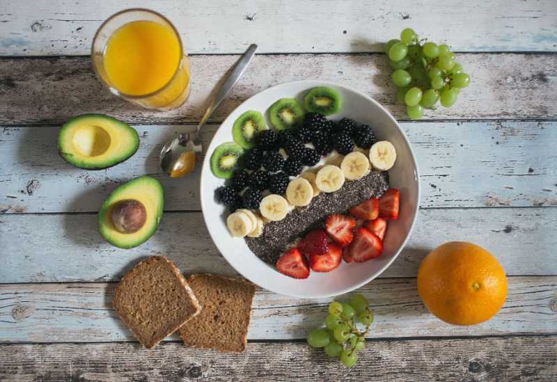 bowl breakfast fruits healthy food - jigsaw puzzle