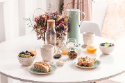 breakfast meal food fruit bread - jigsaw puzzle