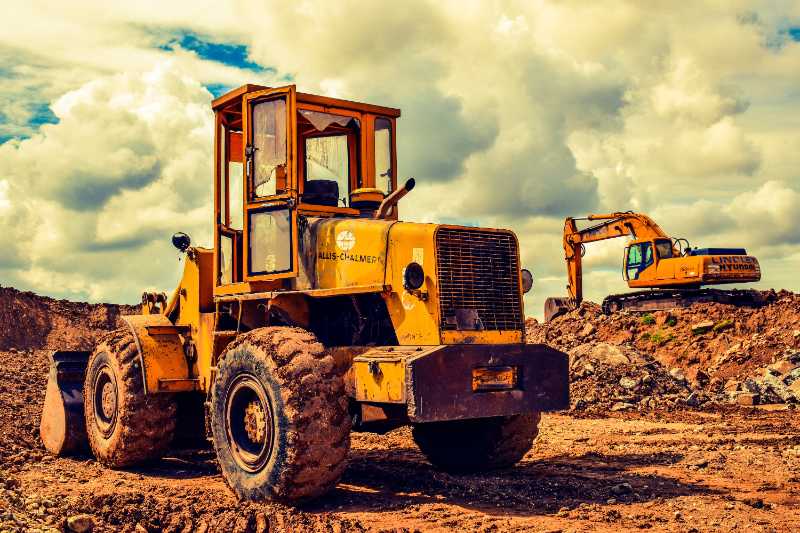 bulldozer excavator heavy machine - jigsaw puzzle