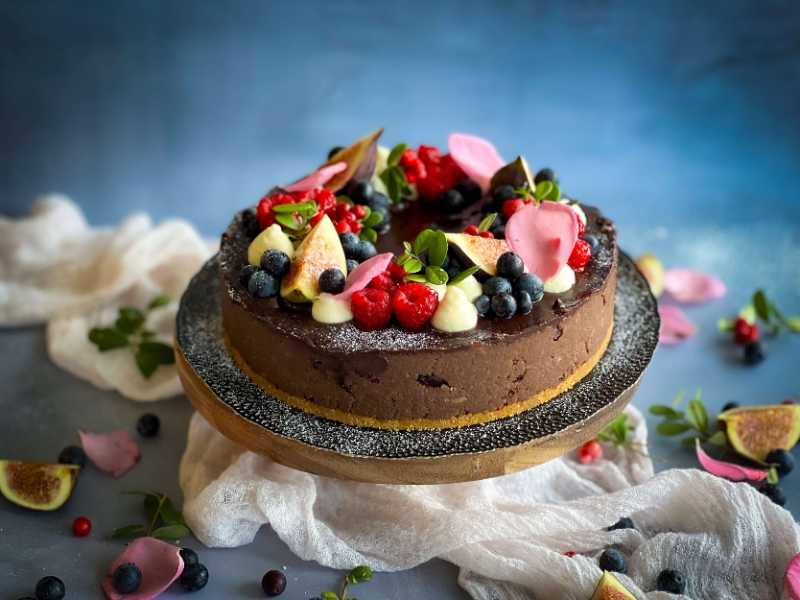 cake berries dessert sweet - jigsaw puzzle