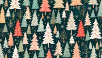 christmas tree background illustration - jigsaw puzzle