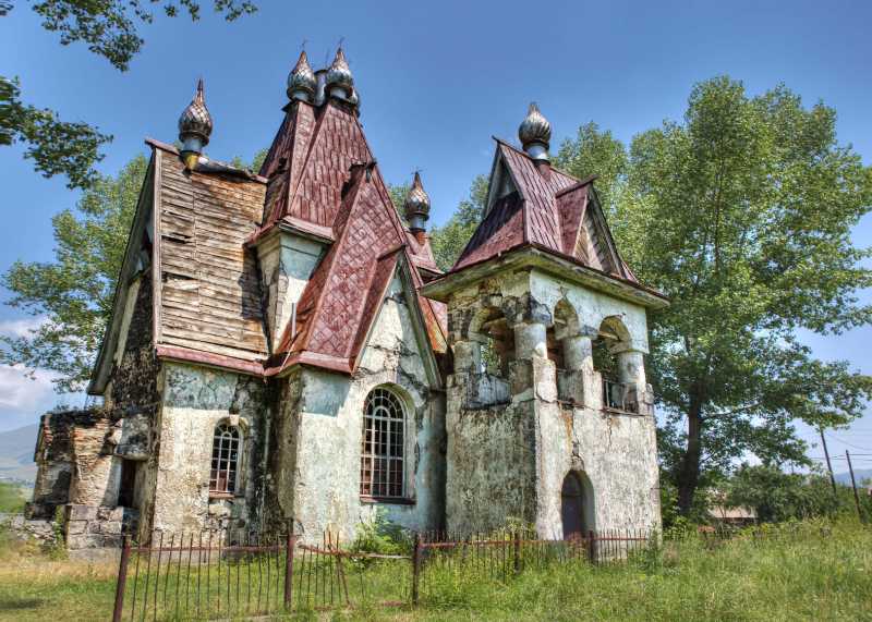 Church of st nicholas wonderworker on a sunny day in amrakits armenia