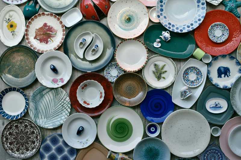 Close up of Decorative Plates