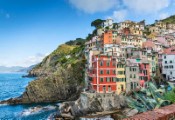 coastal village sea cliffs steep - jigsaw puzzle