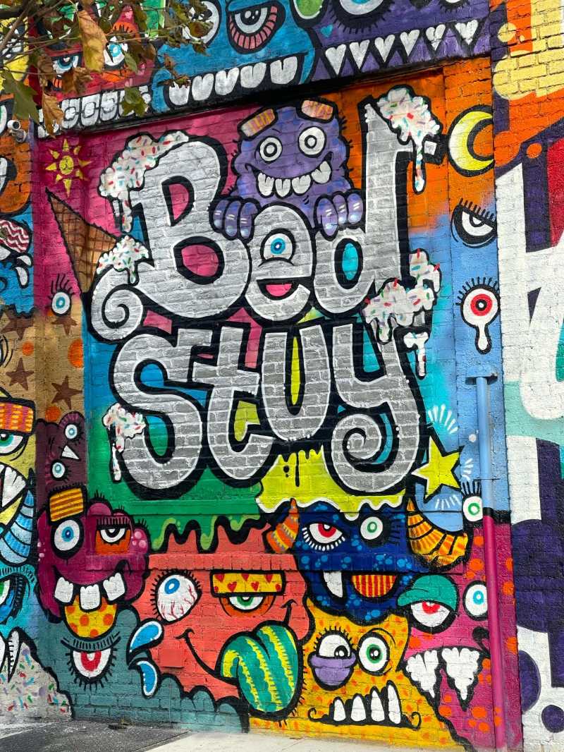 Colorful Graffiti Wall Art in Brooklyn