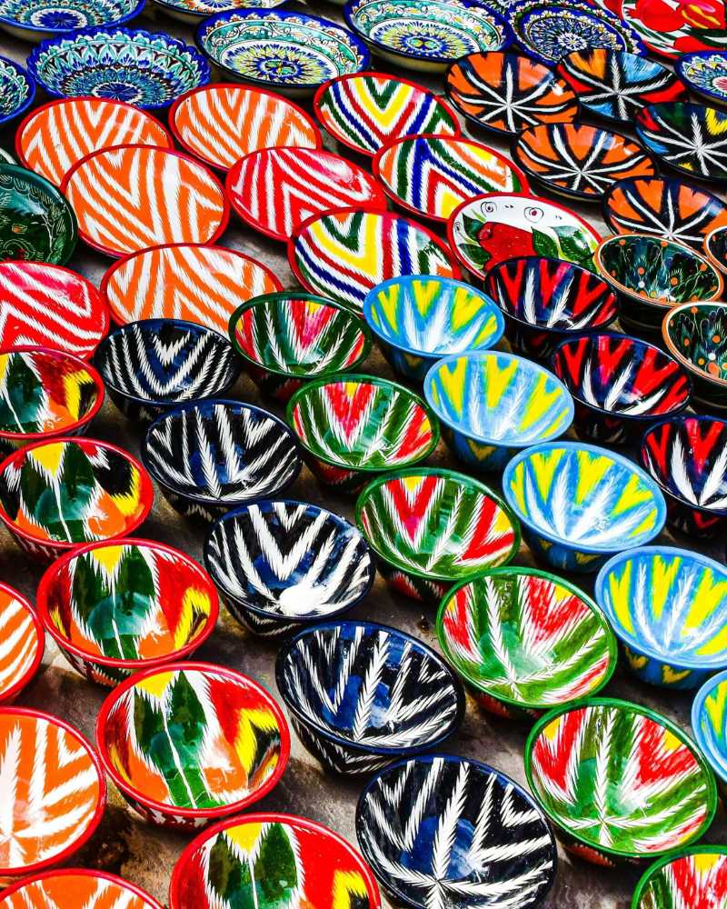 Colorful Handmade Bowls and Plates