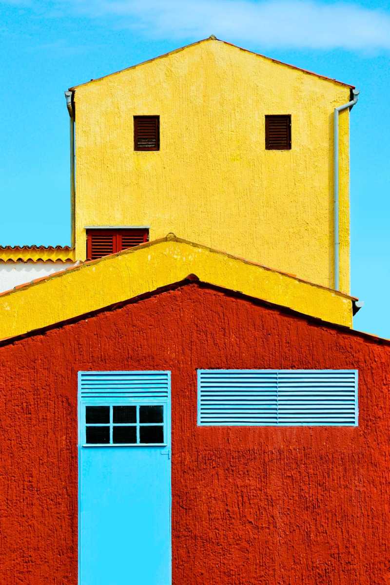 colorful house walls - jigsaw puzzle