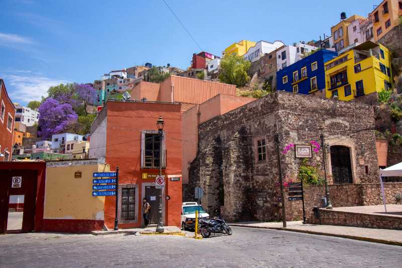 Maisons colorées à Guadalajara Mexique