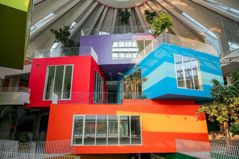 Colorful Modular Architecture Creative Office Space Design