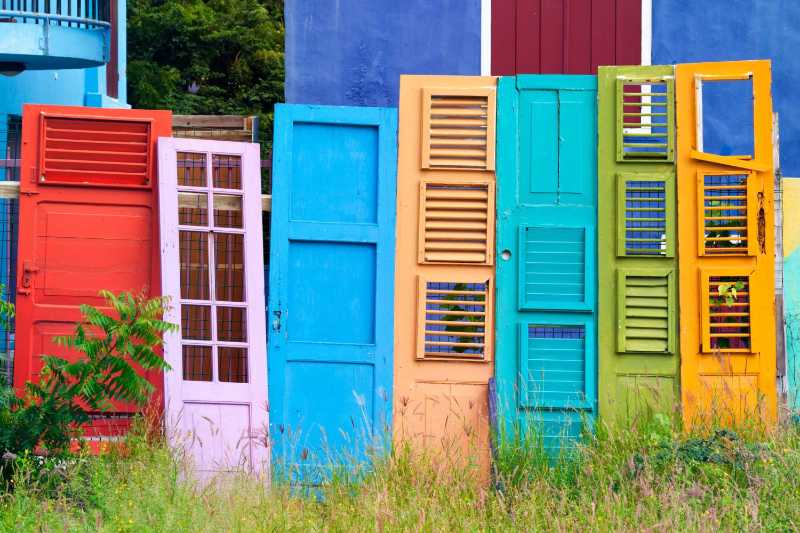 Colorful Old Doors Collection