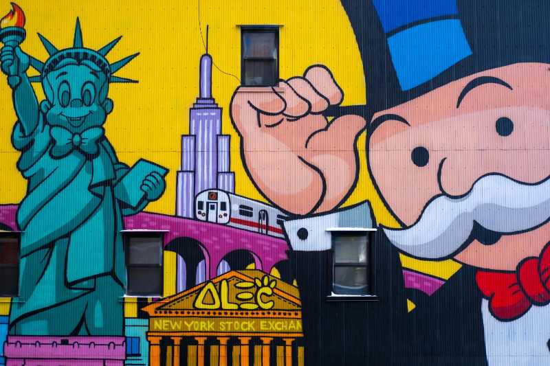 Colorful Wall Mural in New York City - jigsaw puzzle