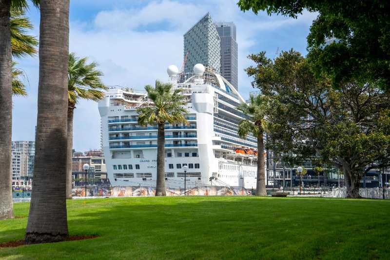 Cruise Ship Docked at Circular Quay Sydney
