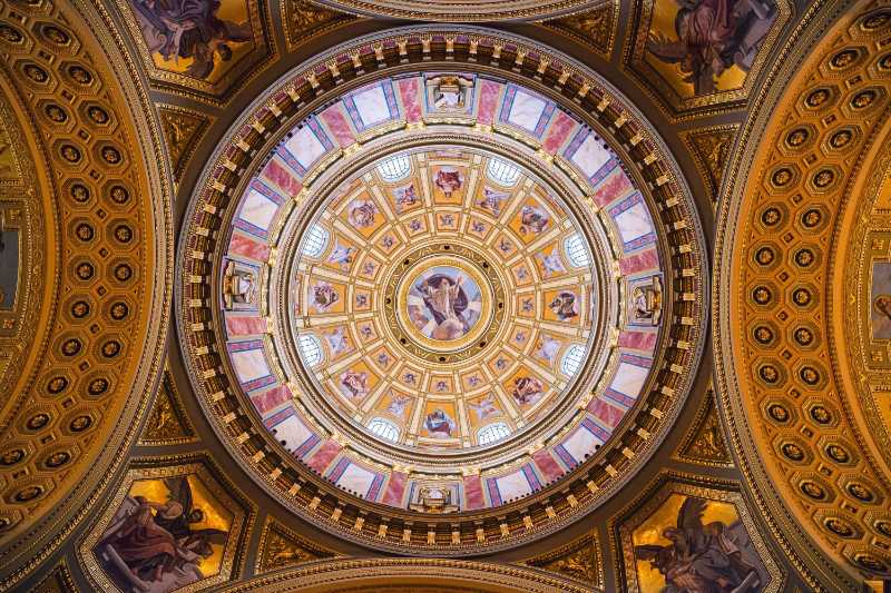 Cupola of the St. Stephen's Basilica in Budapest
