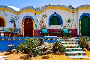 Decoration on Wall of House in Village in Egypt - jigsaw puzzle