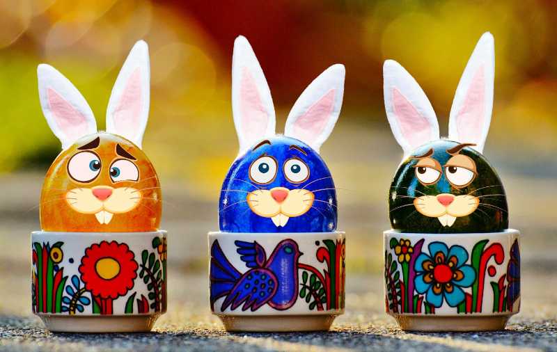 easter eggs fun rabbit - jigsaw puzzle