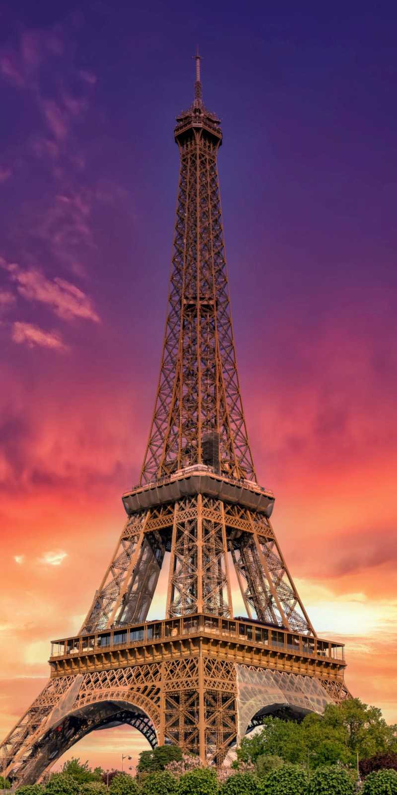 Coucher de soleil sur la Tour Eiffel