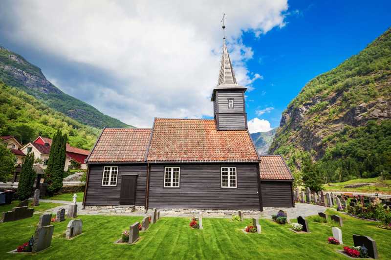 Flam Church Sognefjord Norway