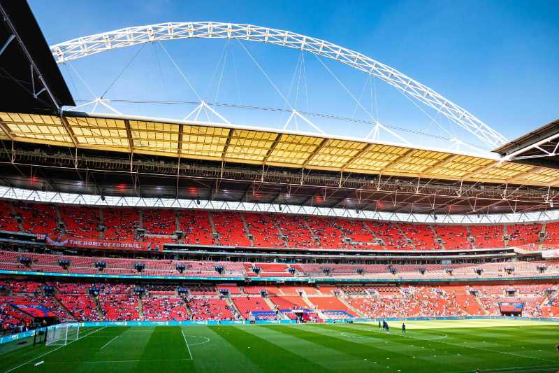 Football Match at Wembley Stadium