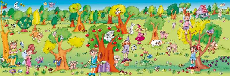 forest nature trees animals fairy - jigsaw puzzle